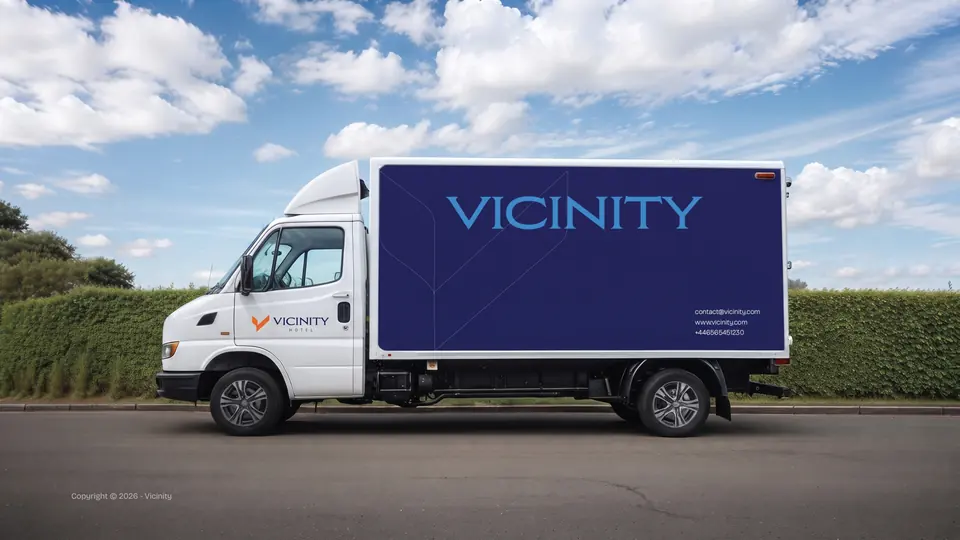 Vicinity Hotel: Delivery truck